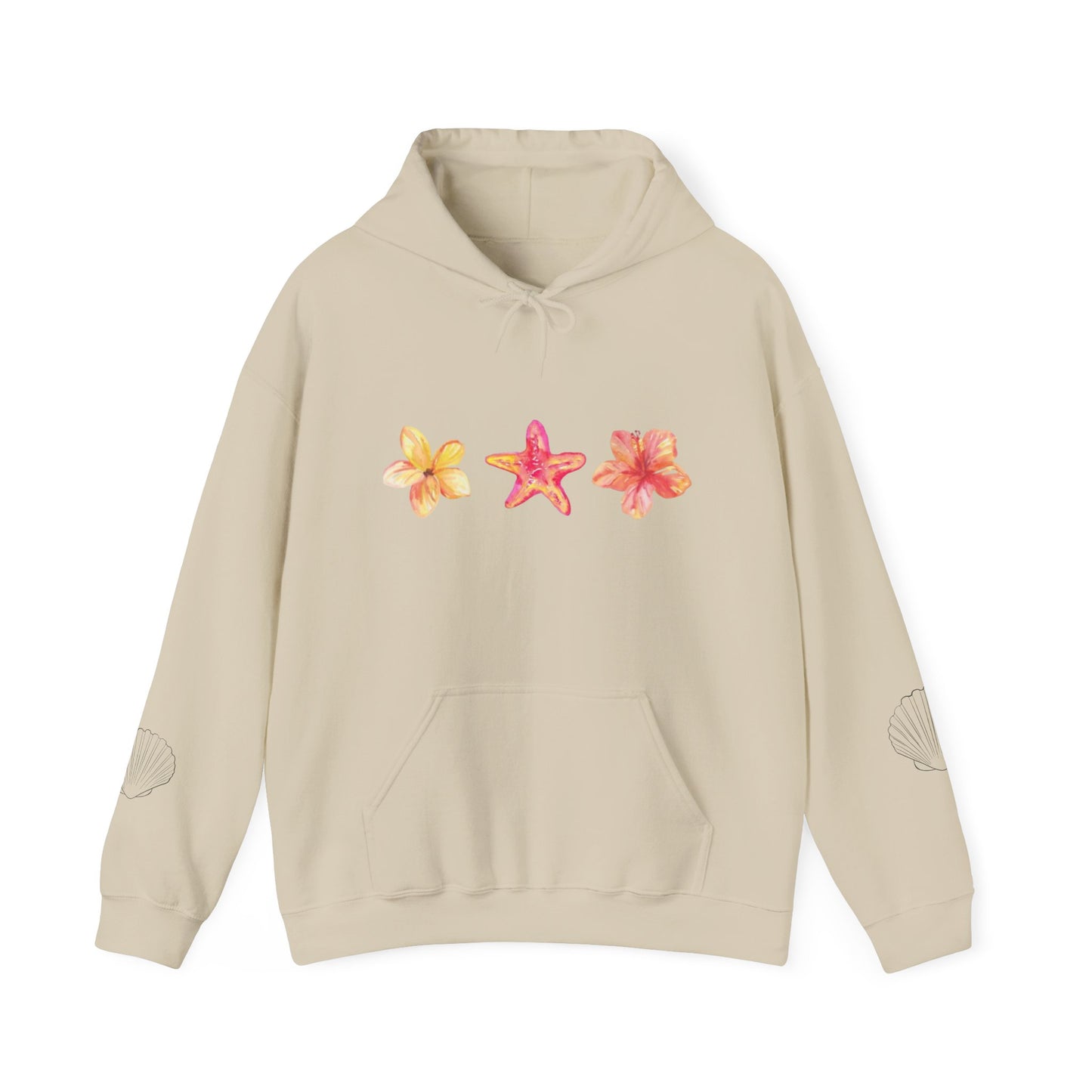 Sunkissed Hibiscus Flower Hoodie