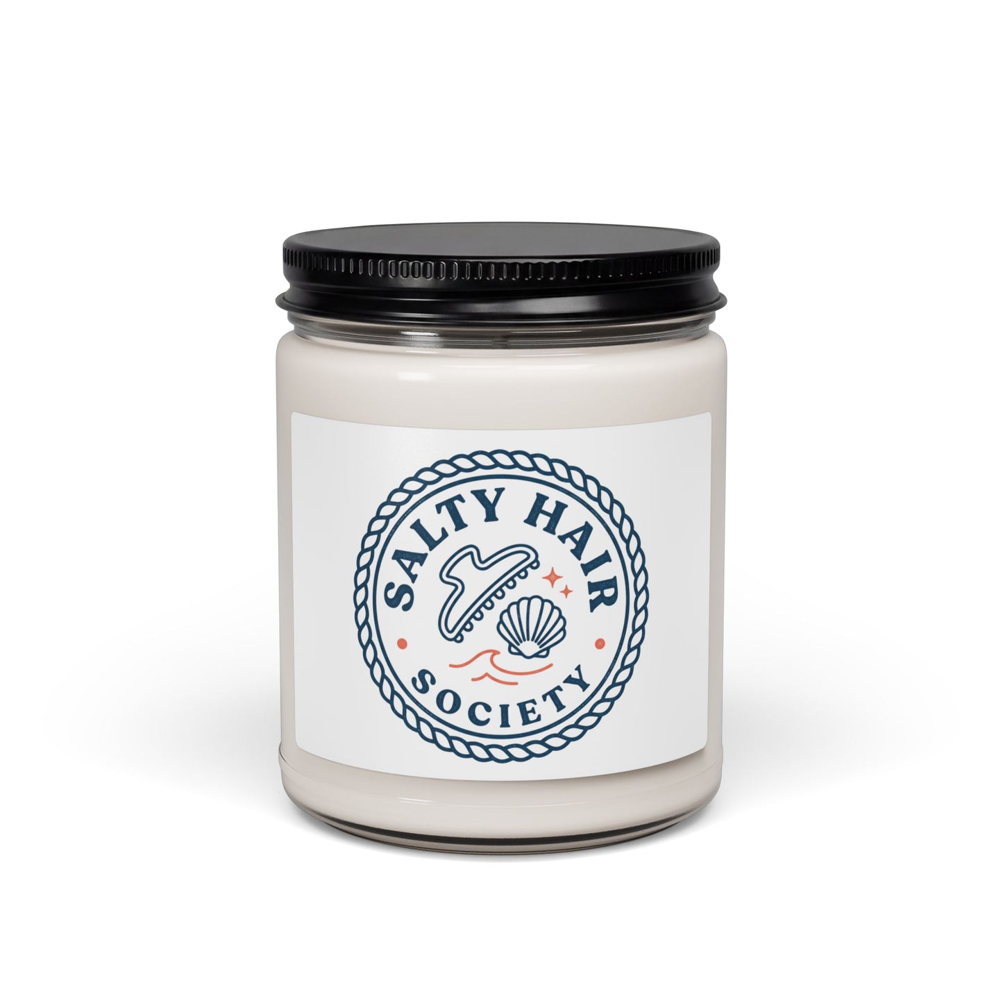 Salty Hair Society Candle | Soy Jar Candle, Coastal Summer Aesthetic