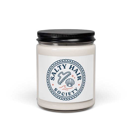 Salty Hair Society Candle | Soy Jar Candle, Coastal Summer Aesthetic