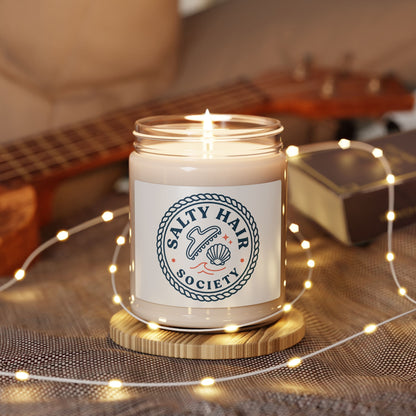 Salty Hair Society Candle | Soy Jar Candle, Coastal Summer Aesthetic