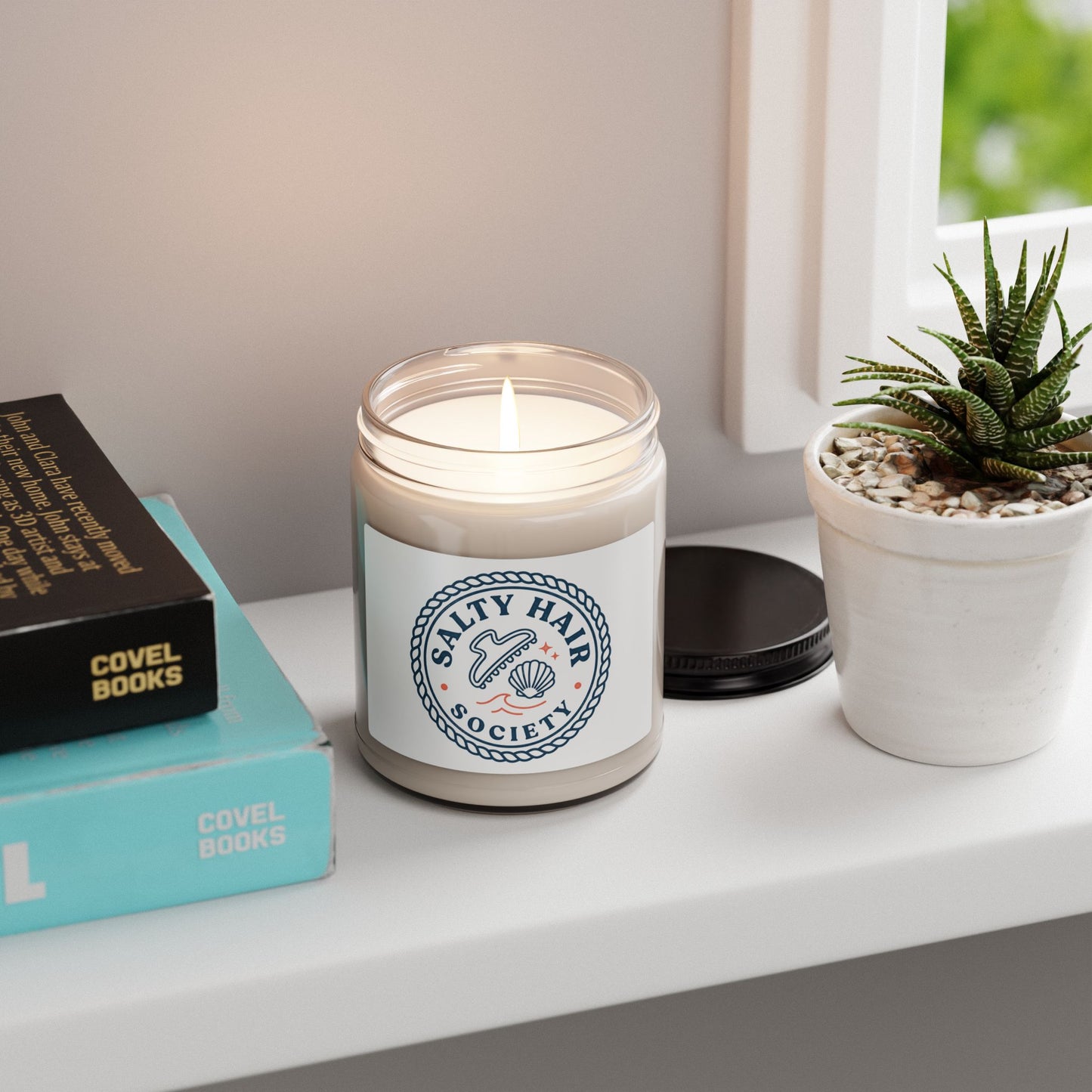 Salty Hair Society Candle | Soy Jar Candle, Coastal Summer Aesthetic