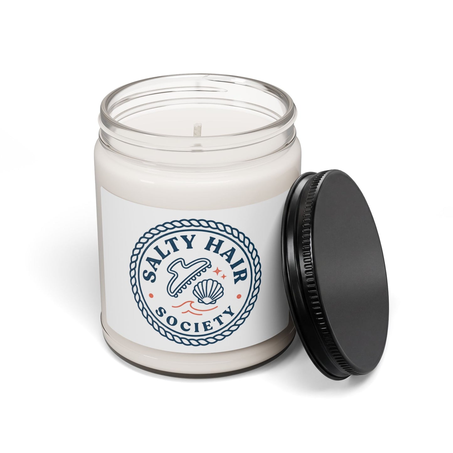Salty Hair Society Candle | Soy Jar Candle, Coastal Summer Aesthetic